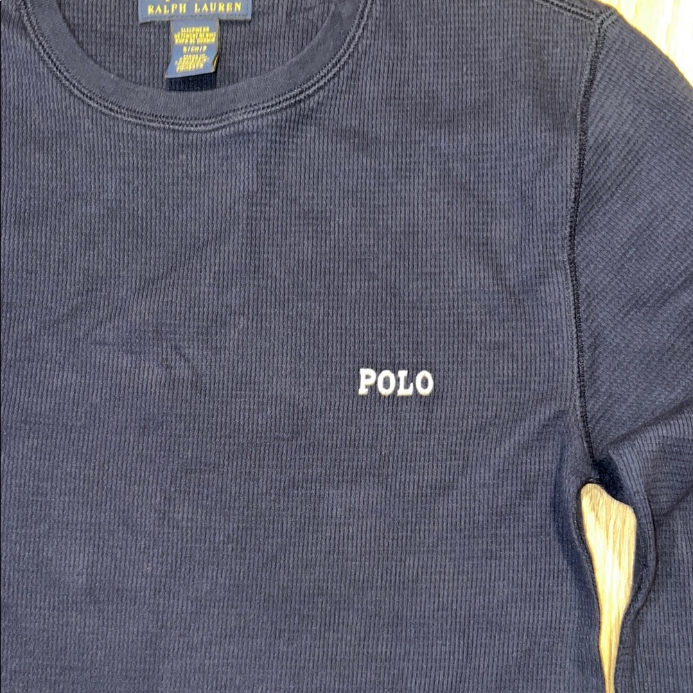 NWOT - Polo by Ralph Lauren Men's Waffle Henley Long Sleeve Sleepwear/Daywear - Picture 3 of 6